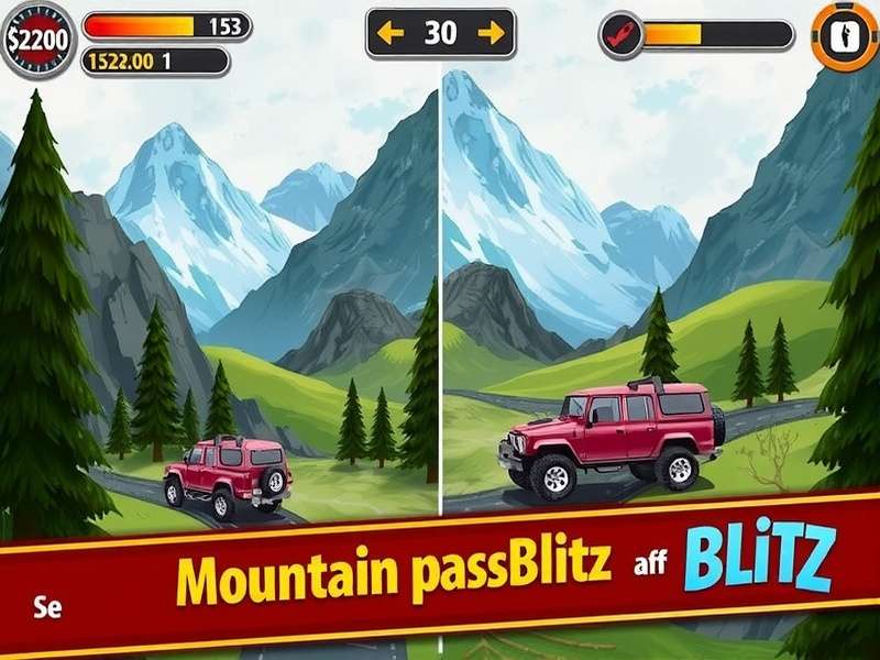Mountain Pass Blitz Game Screenshot
